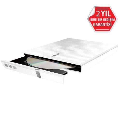 ASUS SDRW-08D2S-U LITE 8x USB 2.0 Harici Beyaz Slim DVD-RW
