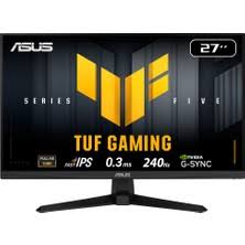 ASUS VG279Q5R TUF Gaming 27" LED IPS 0.3ms 200Hz 1920x1080 FullHD 2xHDMI DP Multimedya (Vesa) ELMB Free Premium Siyah Mo