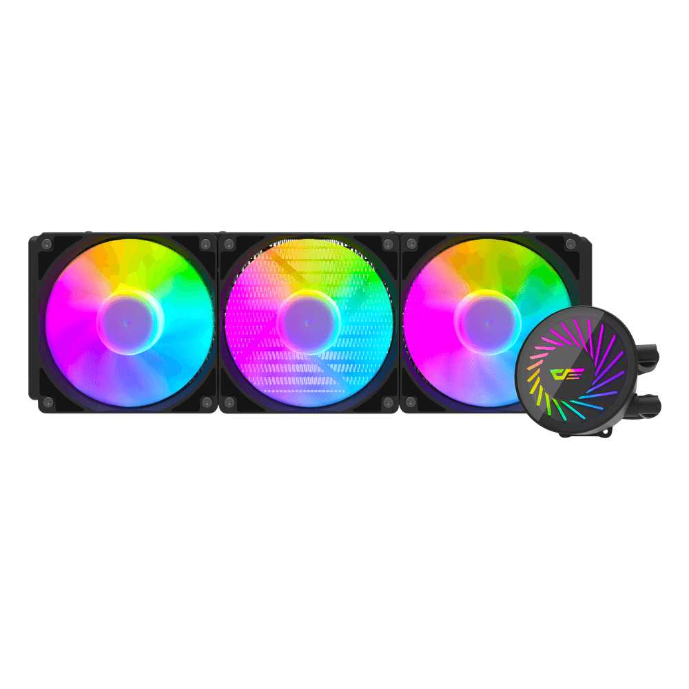 AIGO DCS360 LGA1700/AM4/AM5 360 mm ARGB Siyah Sıvı Soğutma
