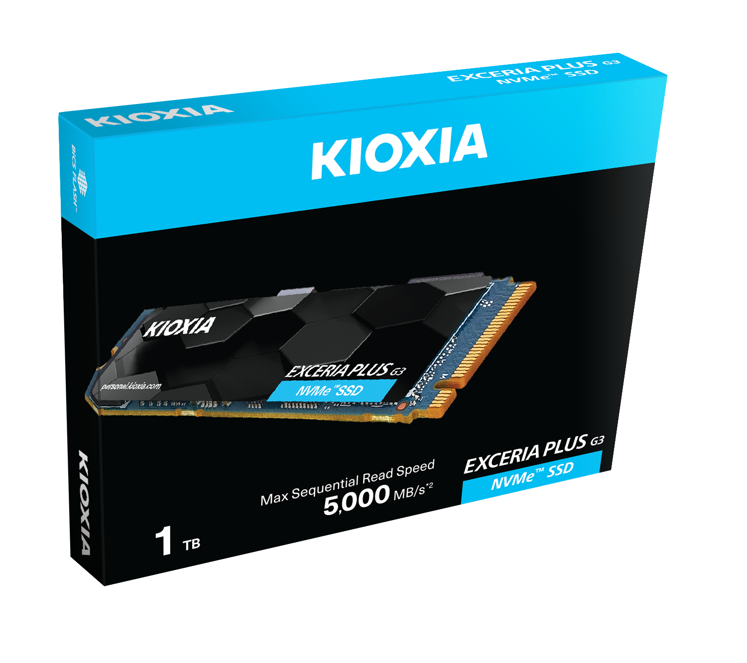KIOXIA LSD10Z001TG8 EXCERIA PLUS G3 M.2 1TB (5000/3900MB/s) PCIe + NVMe SSD Disk (GEN4)