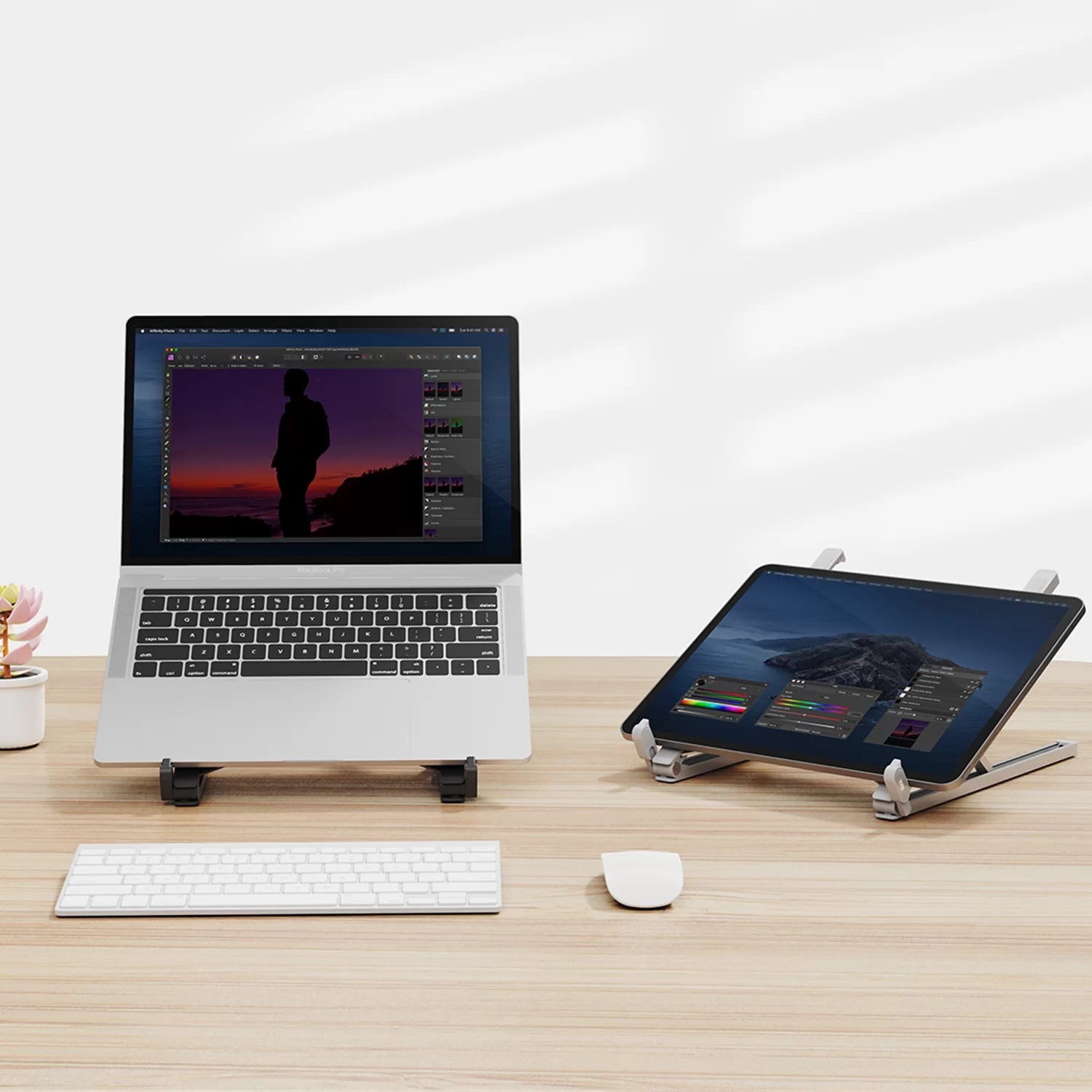 BİX Saiji X2-BK 11"- 17" Arası Taşınabilir Katlanır Alüminyum Notebook Soğutucu Stand Siyah