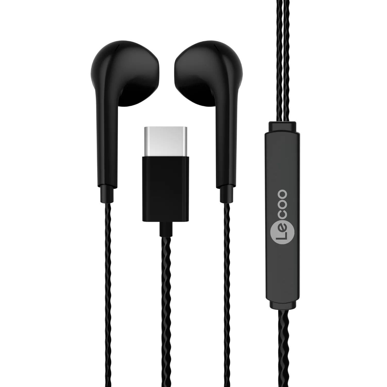 LENOVO LECOO EH104 Type-C Siyah Kulakiçi Kulaklık Mikrofonlu Kulaklık