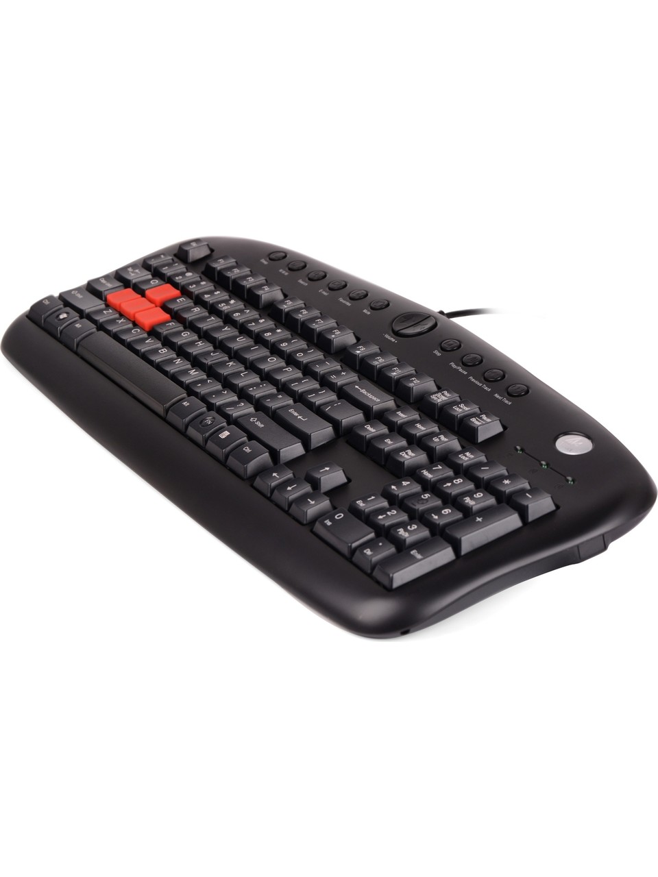 A4 TECH KB-28G Q Türkçe USB Multimedya Siyah Klavye - Resim 2