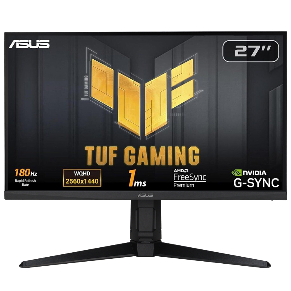 ASUS VG27AQL3A TUF GAMING 27" LED IPS 1ms 180Hz 2560x1440 QHD 2xHDMI DP Multimedya (Vesa) HDR400 AMD G-Sync Pivot Siyah