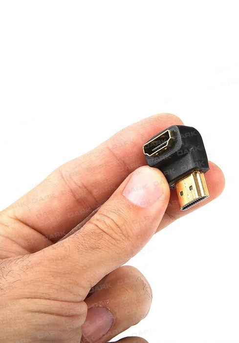 DARK DK-HD-AMXF90 HDMI 90° Dönüştürücü Dirsek HDMI Erkek - HDMI Dişi