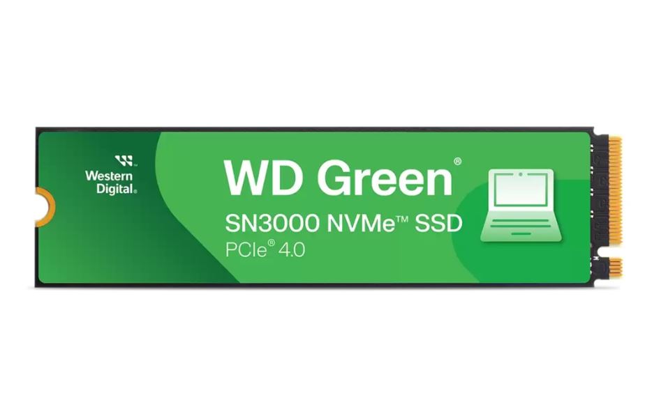 WESTERN DIGITAL WDS100T4G0E Green SN3000 M.2 1TB (5000/4200MB/s) PCIe + NVMe SSD Disk (22x80MM)