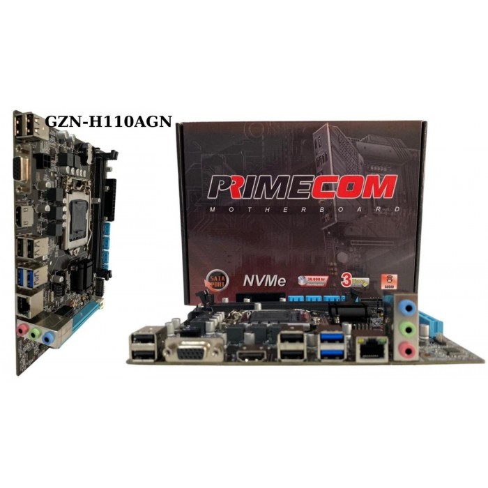 PRIMECOM GZN-H110AGN H110 DDR4 Vga Lan mATX HDMI M2 USB3 1151p Anakart