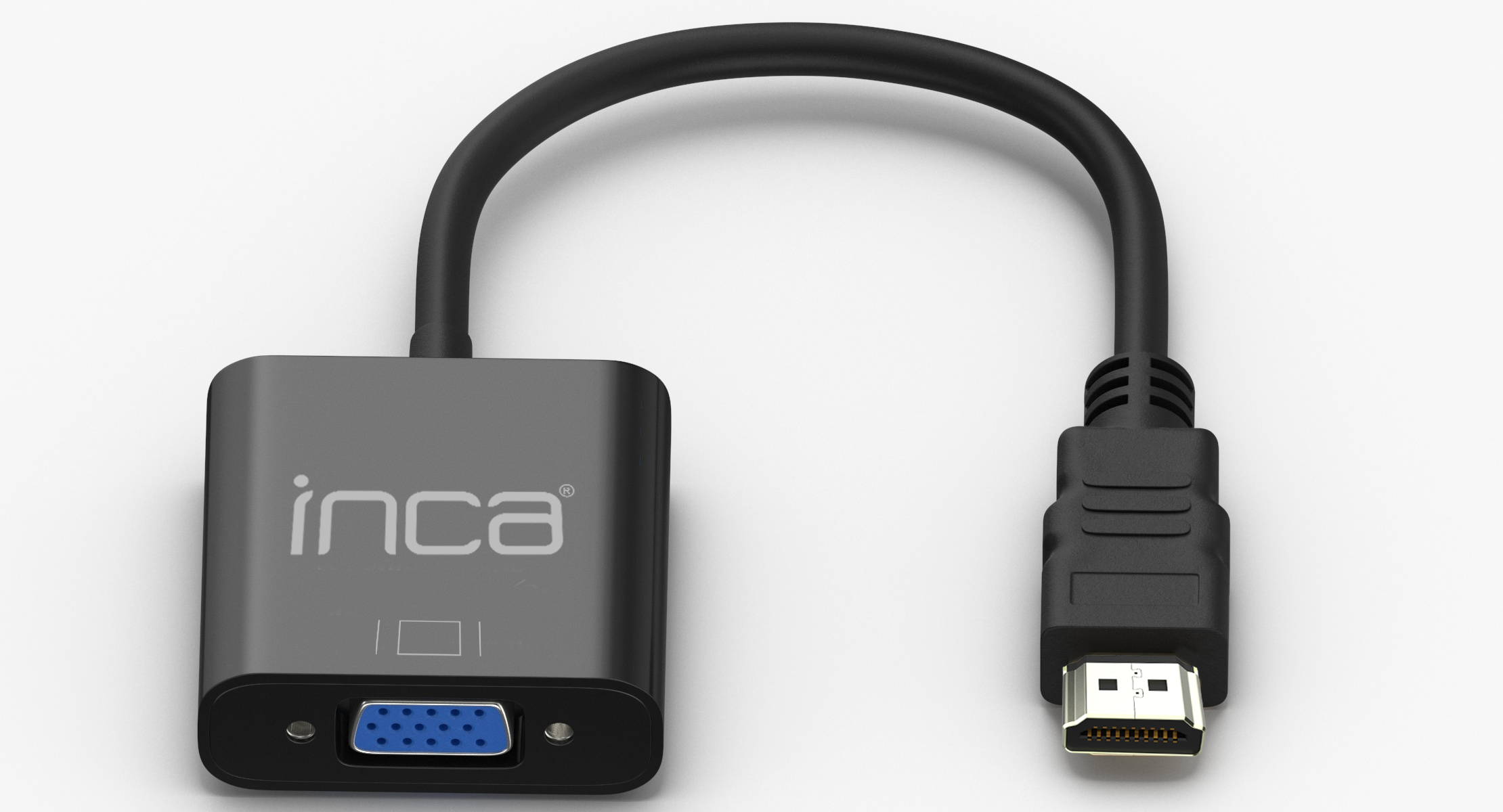 Visland 39.37\" HDMI To VGA Male D SUB 15 Pin M/M Cable, Black