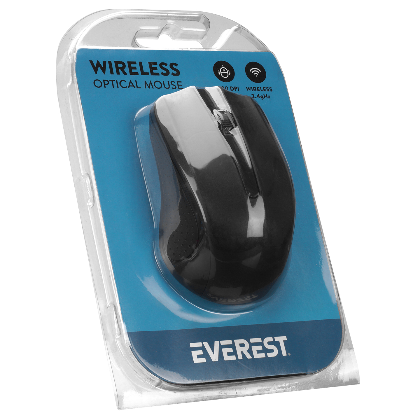 EVEREST Sm-537 USB Kablosuz 2.4Ghz siyah Mouse - Resim 3