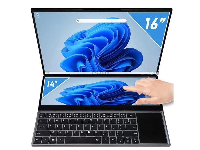 QUADRO Diamond Duo DS3212N i7-10850H 32GB 1TB SSD O/B Intel UHD 16" IPS + 14" IPS Dokunmatik DOS Notebook