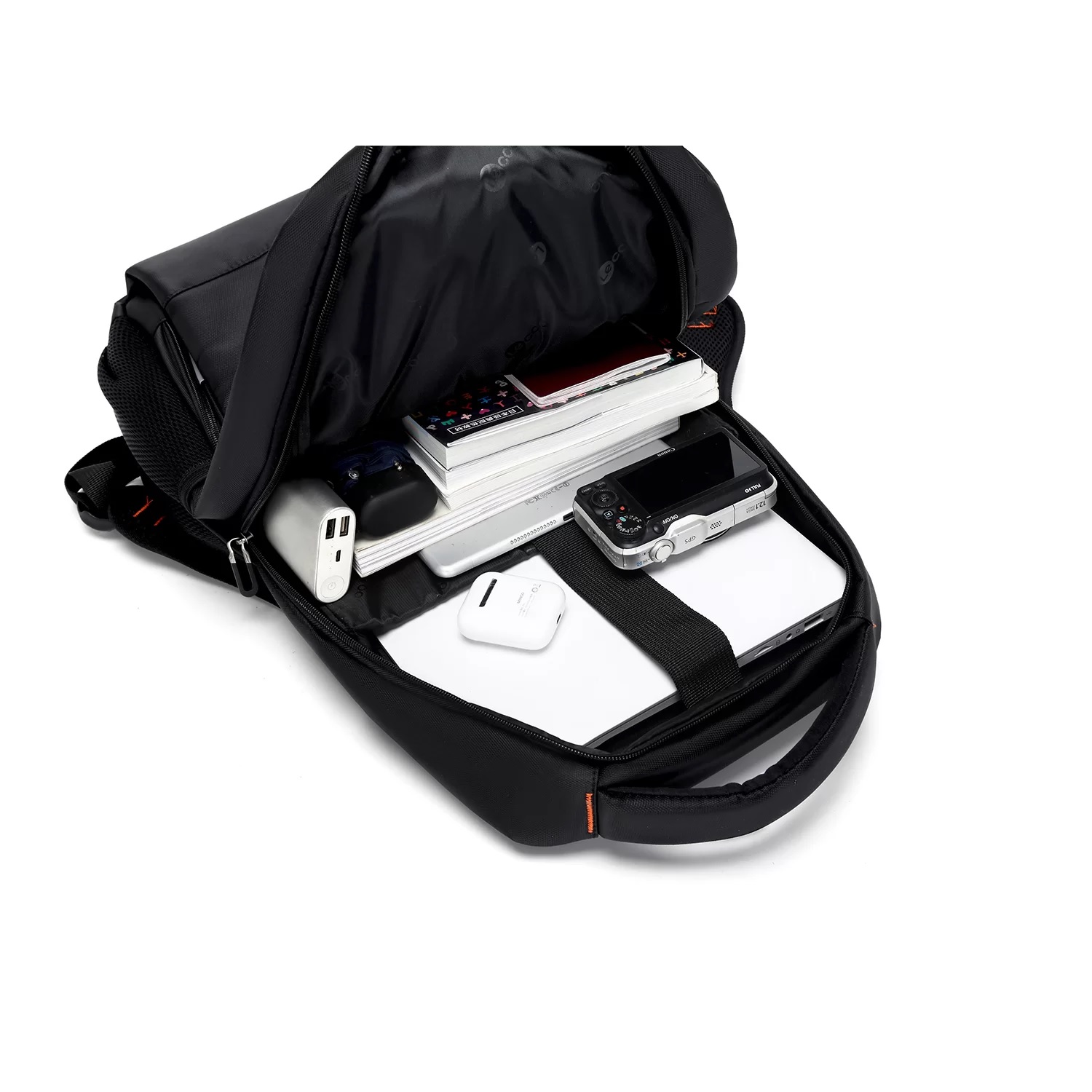 LENOVO LECOO BG04 17" Waterproof Siyah Bölmeli Çok Fonksiyonlu Notebook Sırt Çantası
