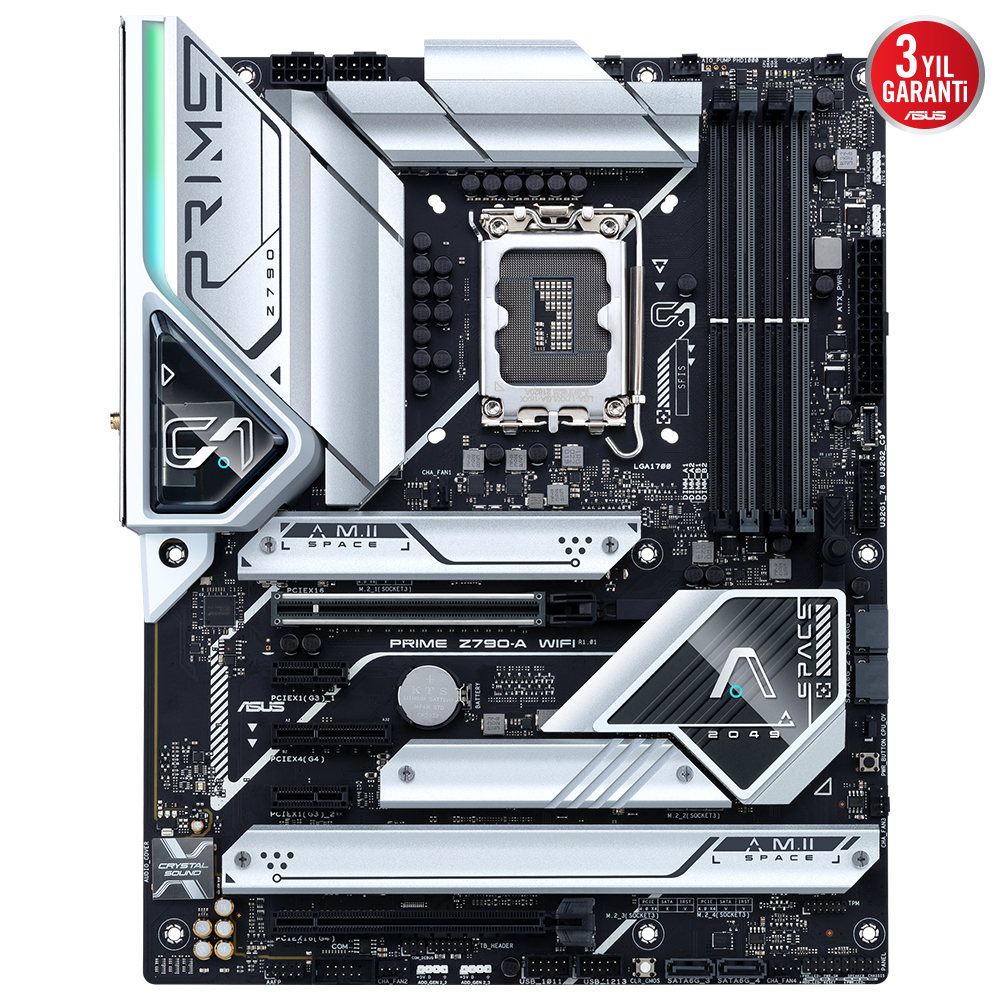 ASUS PRIME Z790-A WIFI Z790 DDR5 (Vga Yok) GLan 2.5G ATX HD DP US3 TYP-C M2 RGB WIFI BT 1700p Anakart