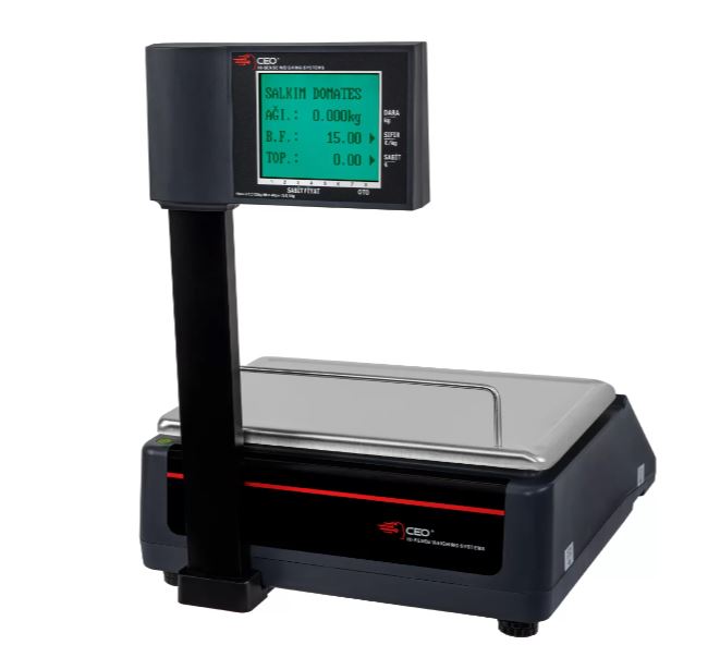 CEOPOS CDS-A5W 30 KG Ethernet + Wifi Boyunlu Barkodlu 3,5 " Göstergeli Terazi