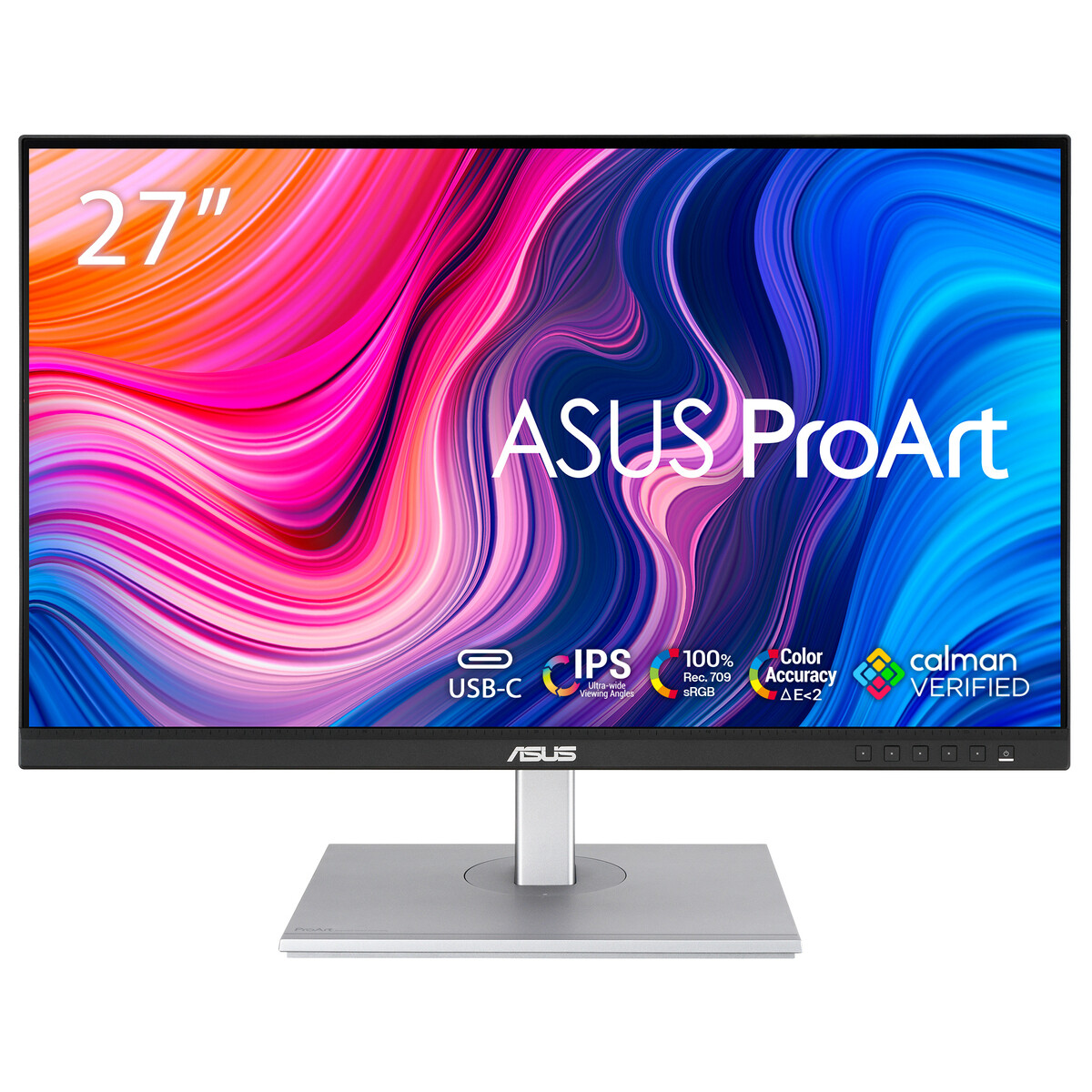 ASUS PA278CV ProArt 27" LED IPS 5ms 75hz 2560x1440 WQHD HDMI DP USB-C Multimedya (Vesa) Pivot Siyah-Gümüş Monitör