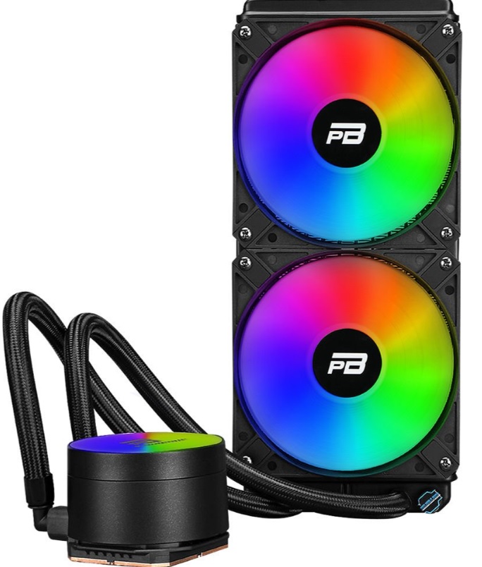 POWER BOOST PB-LCS-YC240 NOBLE Intel 1700/AMD AM5 Serisi 240 mm ARGB fanlı Siyah Sıvı Soğutma