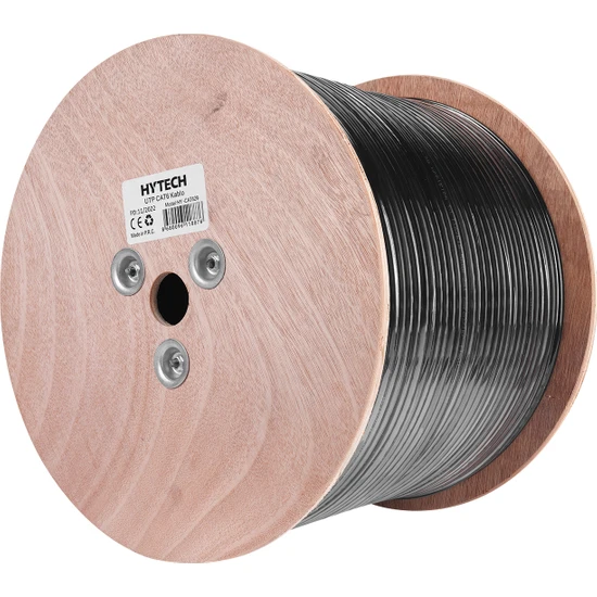 HYTECH HY-CAT629 CAT6 UTP 305 Metre 0.56mm 23awg Gri/Siyah Outdoor Network Kablosu