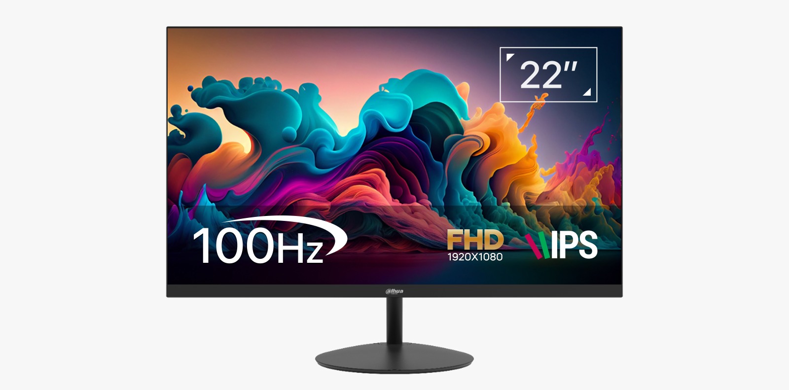 DAHUA LM22-A201Y 21.5" LED IPS 5ms 100Hz 1920x1080 FullHD VGA HDMI (VESA) Siyah Monitör