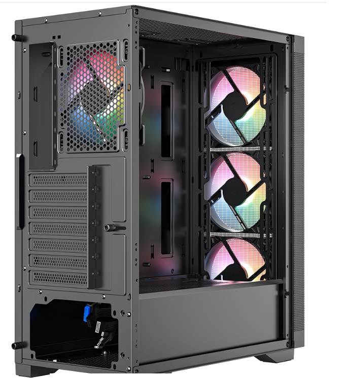 FRISBY FC-9480G 600w 80+ Siyah RGB Fan Mid Tower ATX Kasa