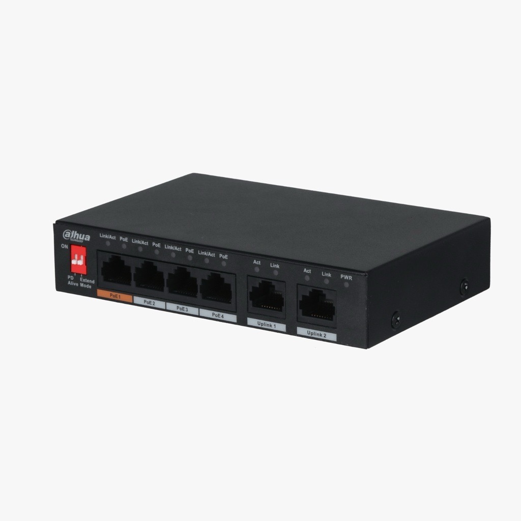 DAHUA DH-PFS3006-4ET-60 4+2 10/100 Yönetilemez 4 Port Poe 60W