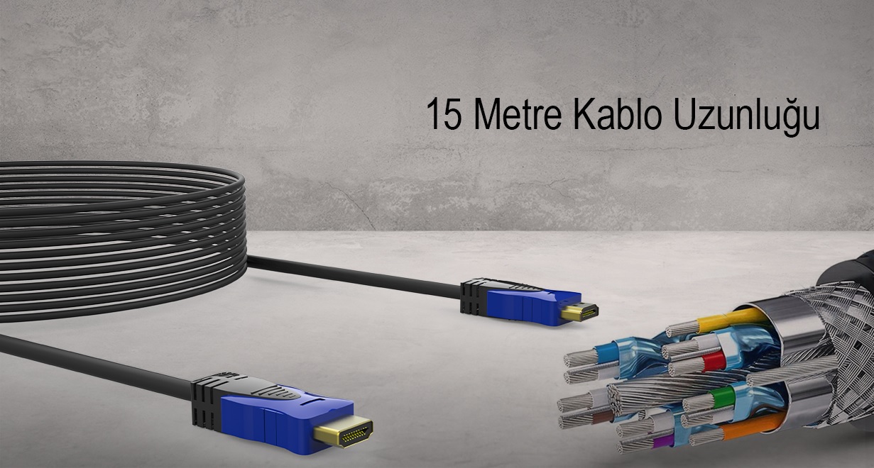 INCA IHK-15T 15 Mt 2.0V 4K& 2K & FULL HD HDMI Kablo - Resim 3
