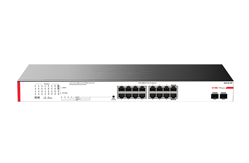 H3C Magic BS218F-HP 16 Port 10/100/1000 Yönetilemez 2 SFP (1GB) Rack mount 16 PORT POE 225W Metal Kasa Switch