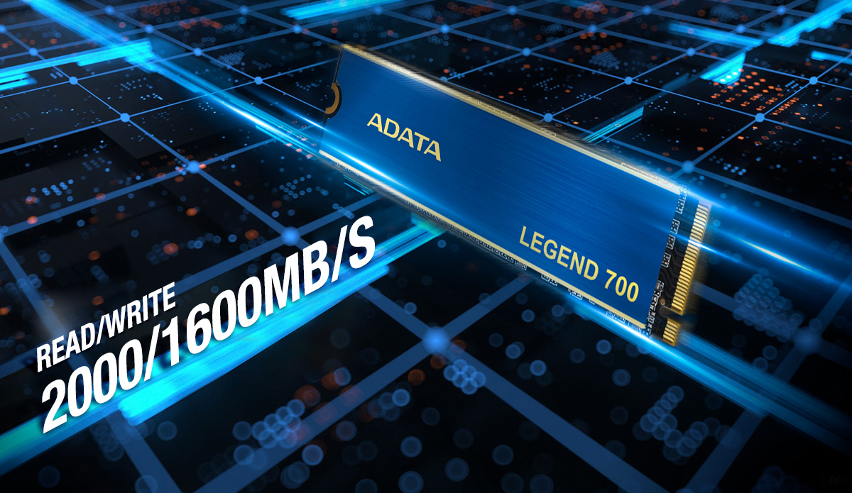 ADATA ALEG-700-512GCS Legend 700 M.2 512GB (2000/1600MB/s) PCIe + NVMe (3D NAND) SSD Disk (22x80MM)