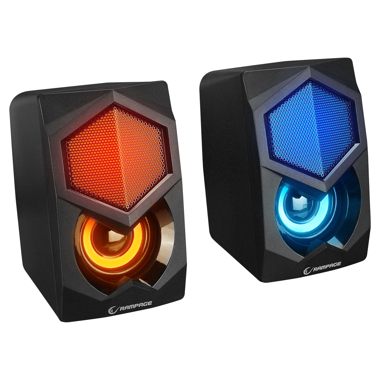 RAMPAGE RMS-N29 2.0 2x3W RMS Siyah Rainbow Aydınlatmalı Hoparlör
