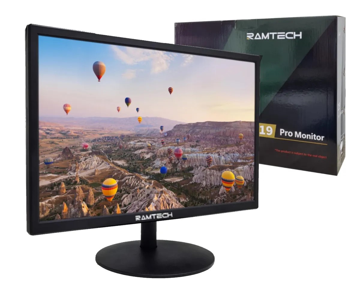 RAMTECH RD-19 19" LED 5ms 60Hz Wide VGA HDMI Multimedya Siyah Monitör