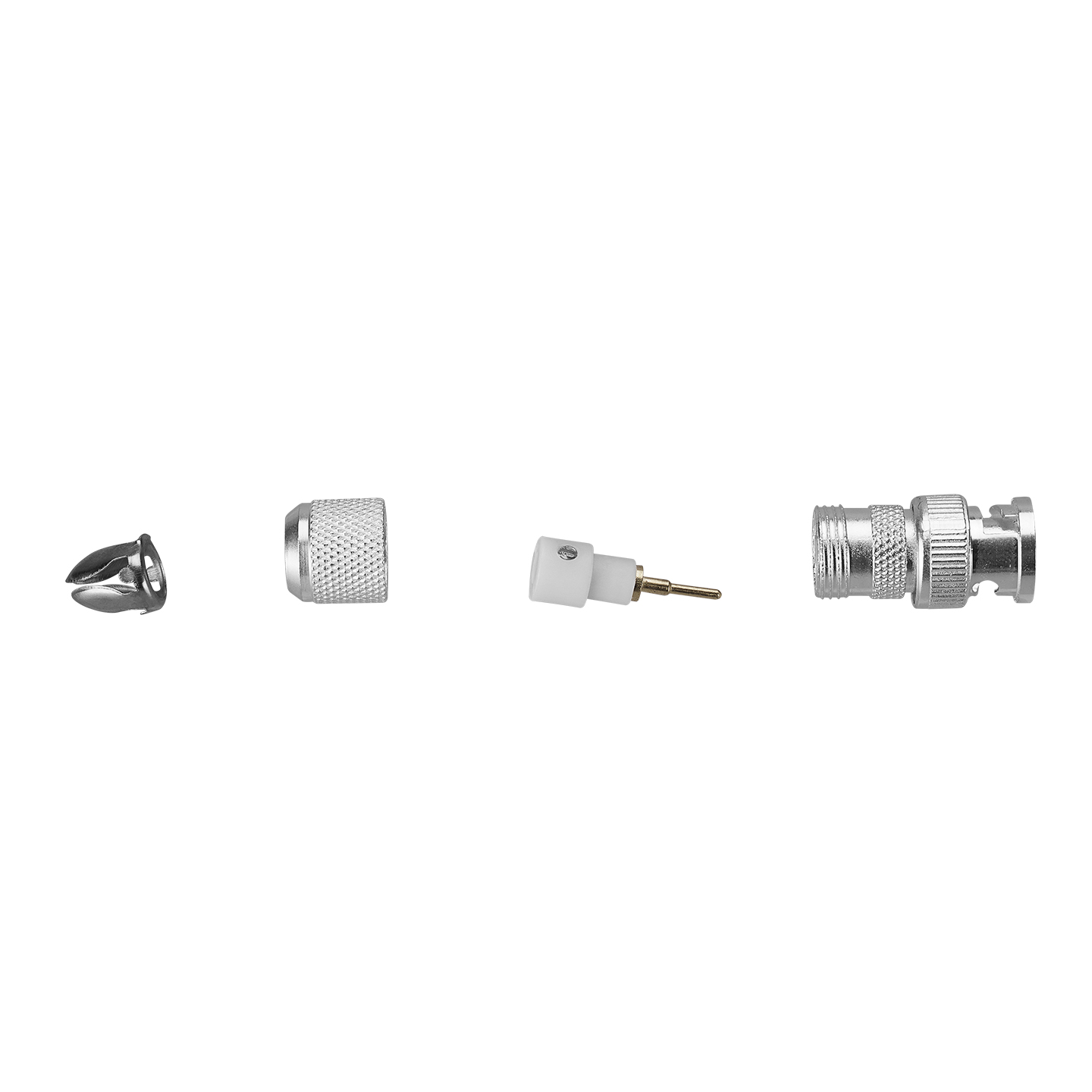 S-LINK SL-BN22 Vidalı BNC Gümüş Konnektör (100'lü Paket)