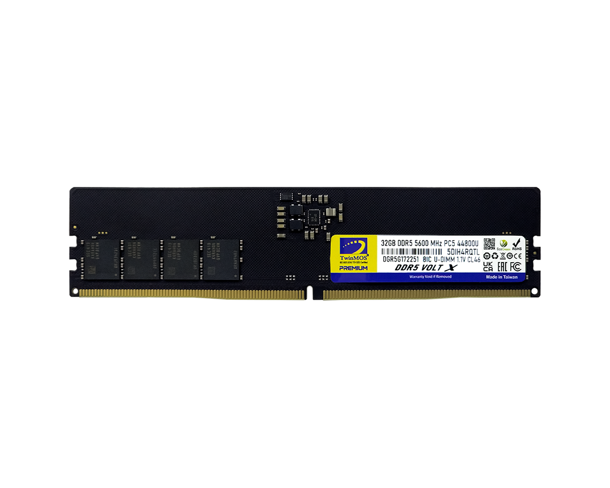 TWINMOS TMD532GB5600U46WO 32GB (Tek Parça) DDR5 5600MHz (Soğutuculu) + CL46 PC Bellek