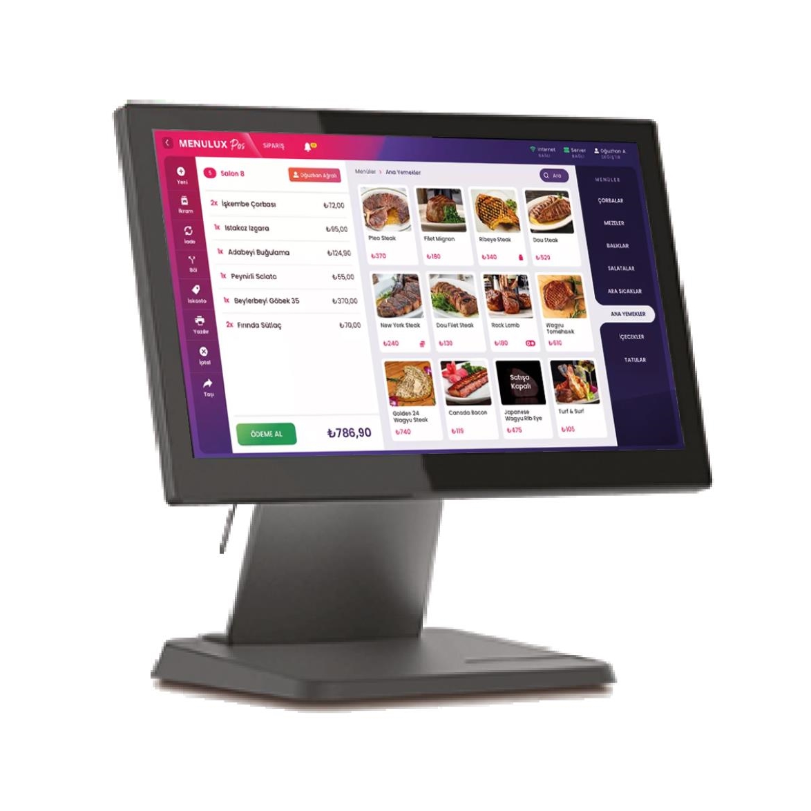 SPENTA SP-156I İ5 4 Nesil 8GB 128GB SSD 15,6" Multi Dokunmatik Wifi/Speaker Pos PC