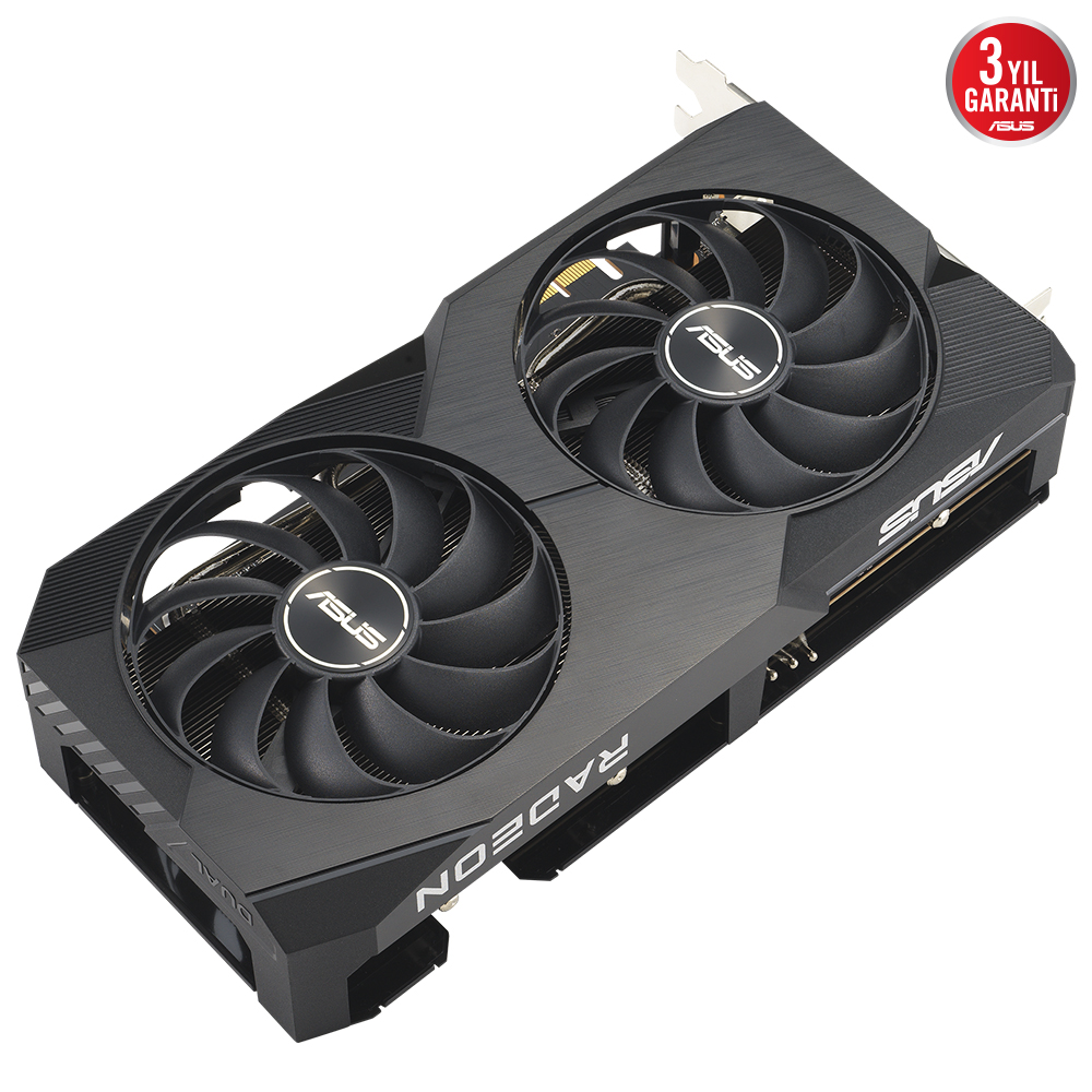 ASUS DUAL-RX7600-O8G 8GB AMD RX7600 GDDR6 128bit HDMI 3xDP 16x Ekran Kartı