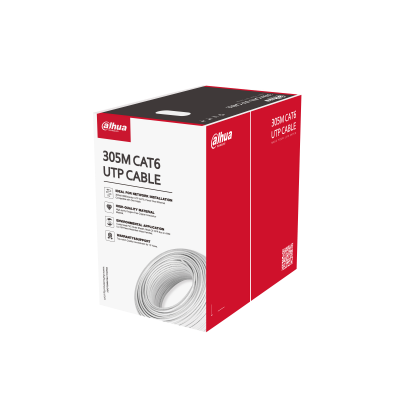 DAHUA PFM920I-6UN-C (Beyaz) CAT6 UTP 305 Metre 23 AWG 0.53mm Network Kablosu Saf Bakır