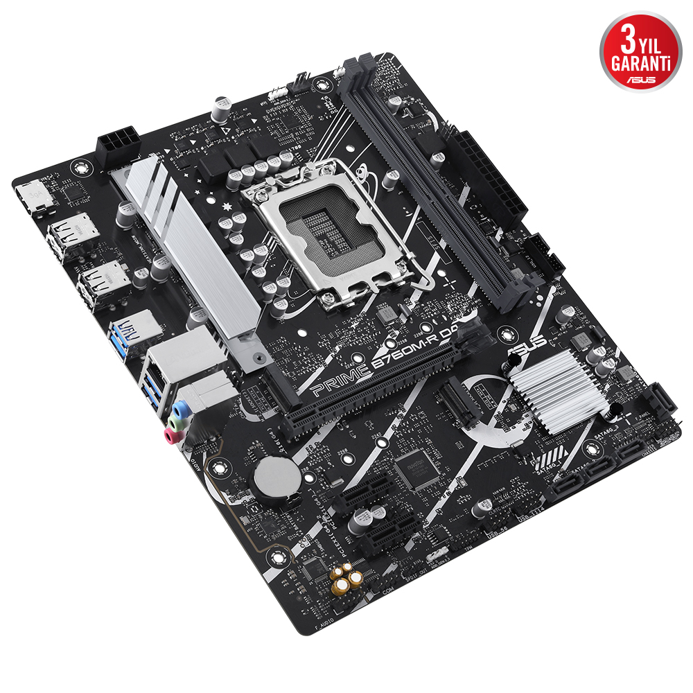 ASUS PRIME B760M-R D4 B760 DDR4 (Vga Yok) GLan 2.5G mATX HD USB3 M2 1700p Anakart