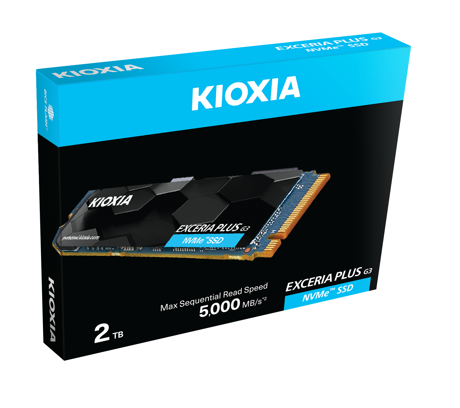 KIOXIA LSD10Z002TG8 EXCERIA PLUS G3 M.2 2TB (5000/3900MB/s) PCIe + NVMe SSD Disk (GEN4)