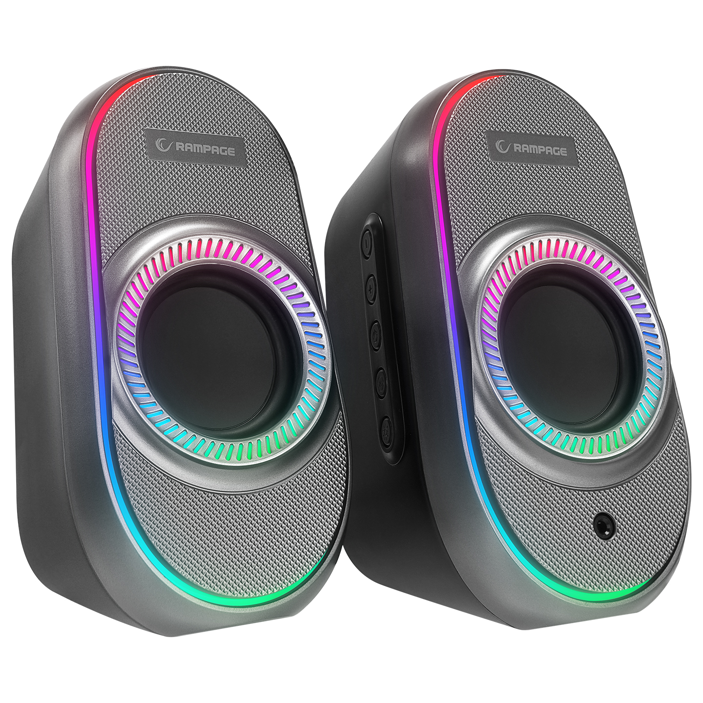 RAMPAGE RMS-X3 Bluetooth 2x3W Siyah RGB Işıklı Gaming Hoparlör