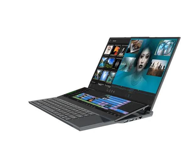 QUADRO Diamond Duo DS3212N i7-10850H 32GB 1TB SSD O/B Intel UHD 16" IPS + 14" IPS Dokunmatik DOS Notebook