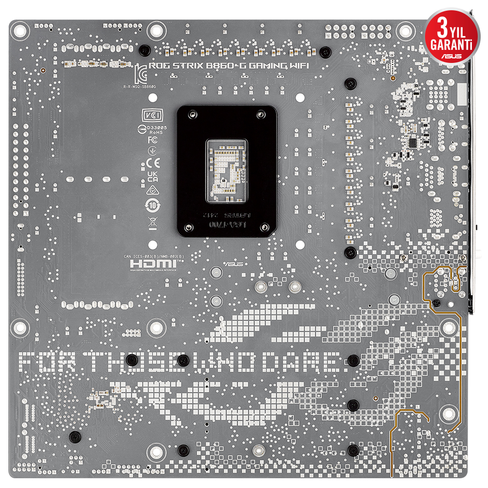 ASUS ROG STRIX B860-G GAMING WIFI B860 DDR5 (Vga Yok) GLan 2.5G ATX HD DP TYP-C WIFI BT OPT RGB 1851p Anakart