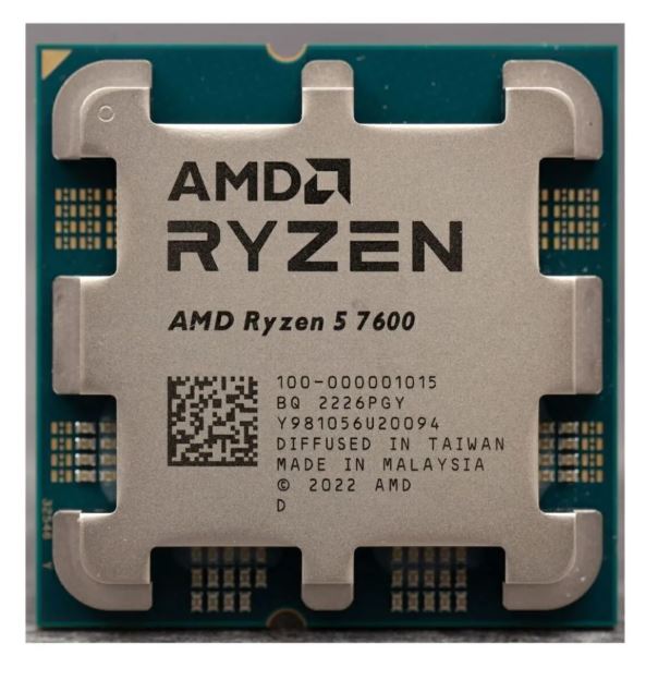 AMD Ryzen 5 7600 (6 Çekirdek) 3.8GHz ~ 5.1GHz 32mb AM5 İşlemci Tray (Fansız)