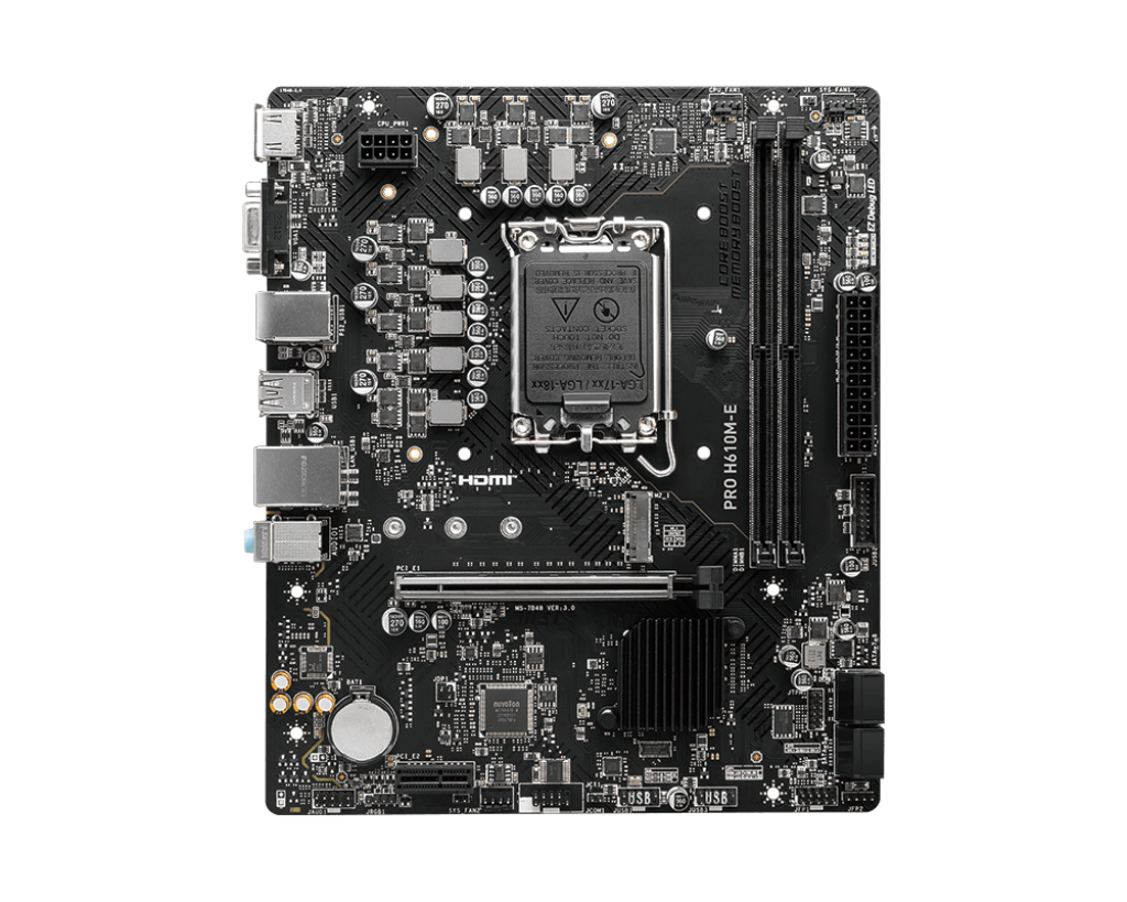 MSI PRO H610M-E H610 DDR4 Vga GLan mATX HDMI M2 USB3.2 1700p Anakart