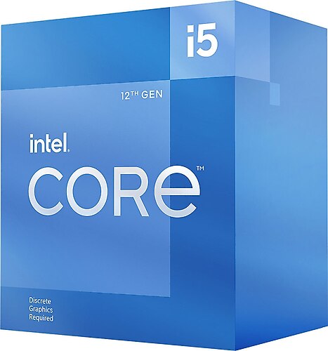 INTEL (12.Nesil) Alder Lake i5-12400F 2.50GHz ~ 4.40GHz 18MB 1700P İşlemci Box (Fanlı)